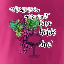 V tomto tričku můžu vypít vína kolik chci V tomto tričku můžu vypít vína kolik chci