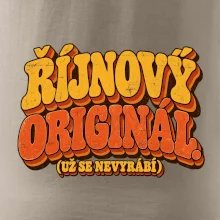 Říjnový originál už se nevyrábí retro nápis