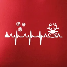 EKG Vánoce Vločky a sob EKG Vánoce Vločky a sob