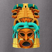 Mayové maska s pyramidou