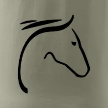 Kůň - hlava silueta