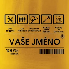 Vaše jméno - čárový kód