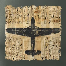 Egyptské hieroglyfy letadlo