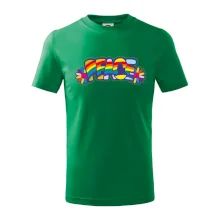 Peace nápis duhový