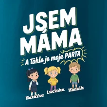 Jsem máma a tohle je moje parta  (obrázky a jména dětí)