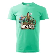 Normální lidi jezdí po silnici cyklistický humor