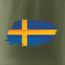 Švédská vlajka kreslená