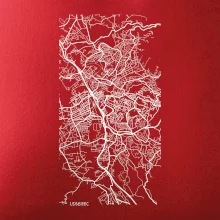 Mapy měst černobílé  Liberec