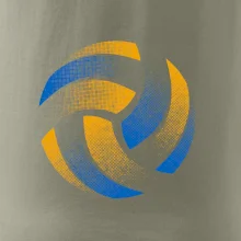 Volejbalový míč rastr barevný