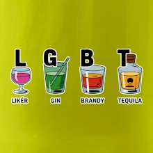 LGBT -  Likér, Gin, Brandy, Tequila