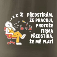 Dělník - Předstírám že pracuji, protože firma předstírá, že mě platí
