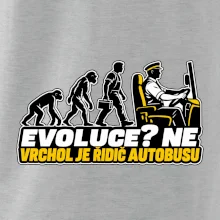 Evoluce vrchol je řidič autobusu