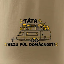 Táta vezu půl domácnosti rodinný karavan