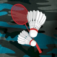 Badminton - pálka a košík