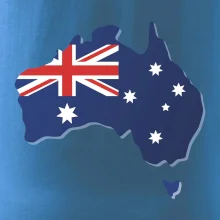 Austrálie - vlajka mapa