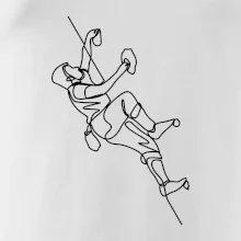 Lezecká stěna jedním tahem