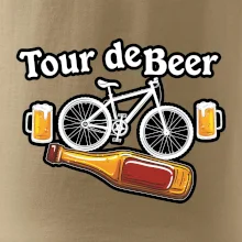 Tour de beer - kolo - pivo a nápis na zádech