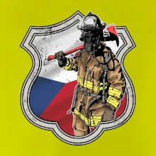 Hasič erb - Česká vlajka