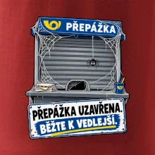 Přepážka uzavřena běžte k vedlejší