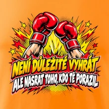 Není důležité vyhrát - komiksové červené boxerské rukavice