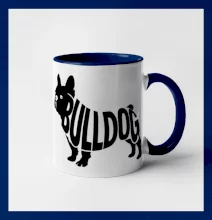 Bulldog  nápis v těle
