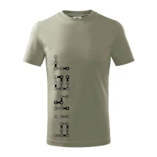 Biker nápis na výšku řetěz