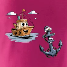 Parové triko - Loď a kotva