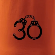 Narozeninové tričko pro policajta - pouta 30