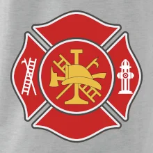 Fire department logo červené