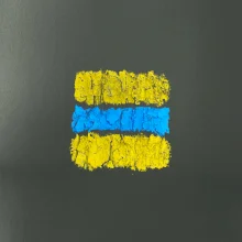 Turistická Cyklo značka - žluto modrá