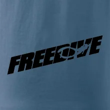 Freedive - nápis s potápěčem