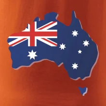 Austrálie - vlajka mapa