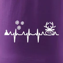 EKG Vánoce Vločky a sob EKG Vánoce Vločky a sob