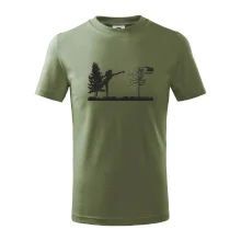 Disc golf - žena černý obrázek