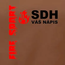 SDH nápis (oheň, firesport, název sboru - vlastní nápis)