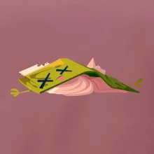 Kreslená kniha unavená