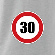 Dopravní značka - omezení rychlosti 30
