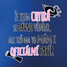 Že jsem chytrá se dávno vědělo