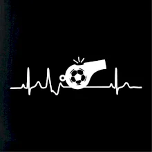 EKG fotbal rozhodčí a píšťalka