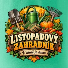 Listopadový zahradník v hlíně je doma