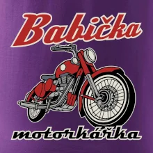 Babička motorkářka