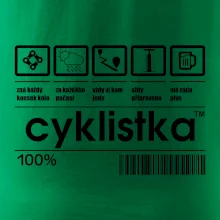 Čárový kód - Cyklistka Čárový kód - Cyklistka