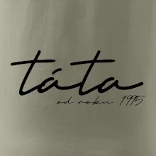 Psací nápis táta s ročníkem