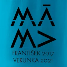 Máma v geometrickém fontu se jmény