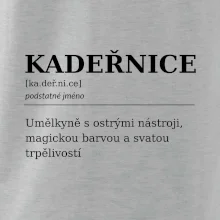 Kadeřnice umělkyně s ostrými nástroji