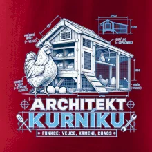 Architekt kurníku technický výkres
