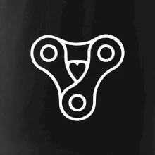 Cyklo srdce řetěz trojúhelník