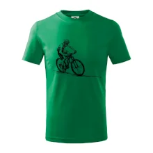 MTB kreslený cyklista
