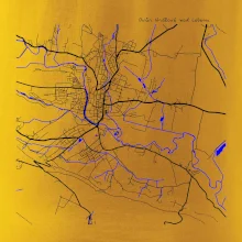 Dvůr Králové nad Labem mapa s vodními toky