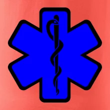 Rescue - Hvězda na prsu +  nápis na zádech